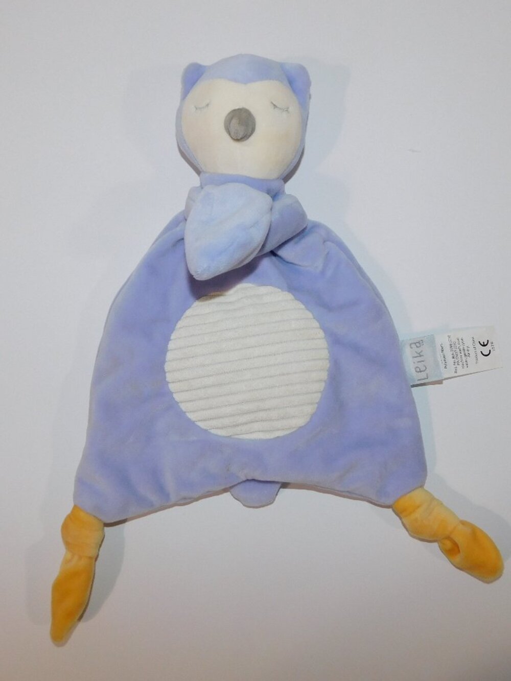 Mary Meyer Leika Purple Little Owl Baby Lovey Security Blanket Nunu Soother